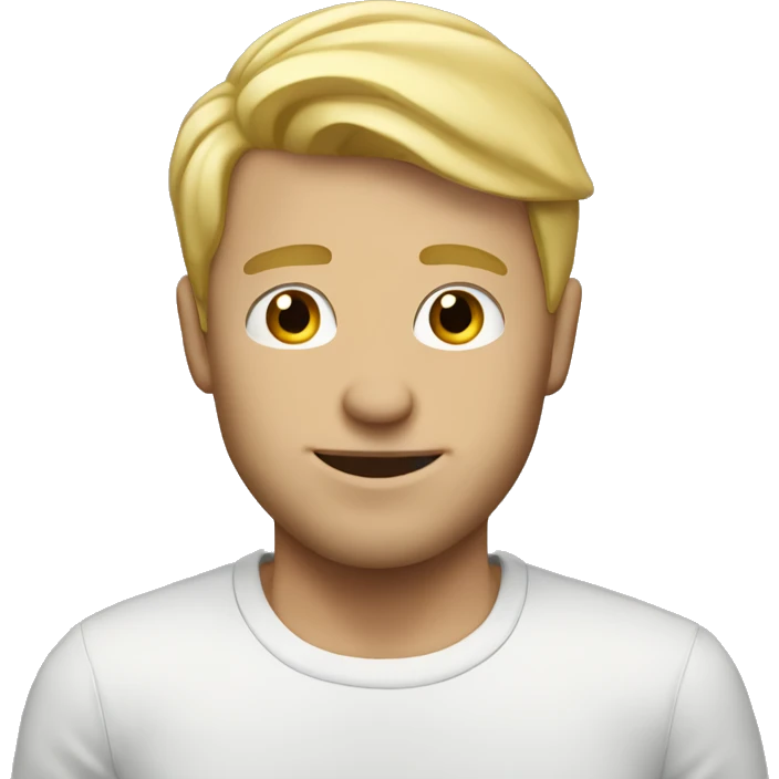 Cite blonde guy emoji