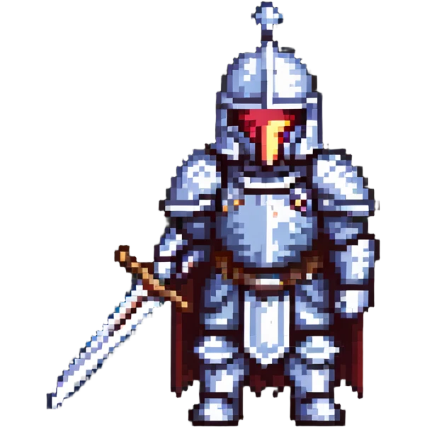 Armored war lord with helmet and sword emoji