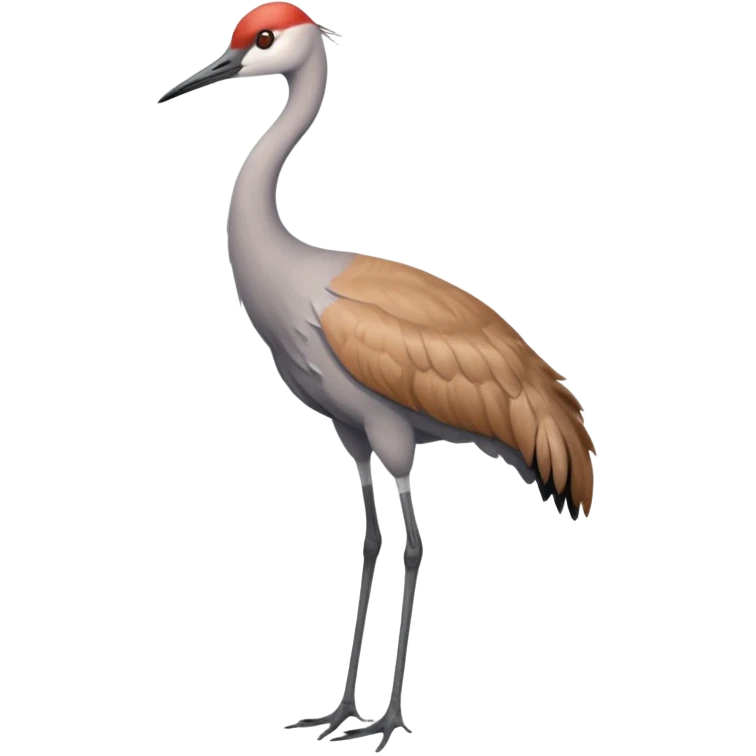 Sandhill crane bird emoji