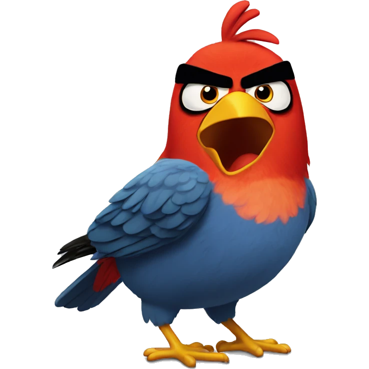 angry bird emoji