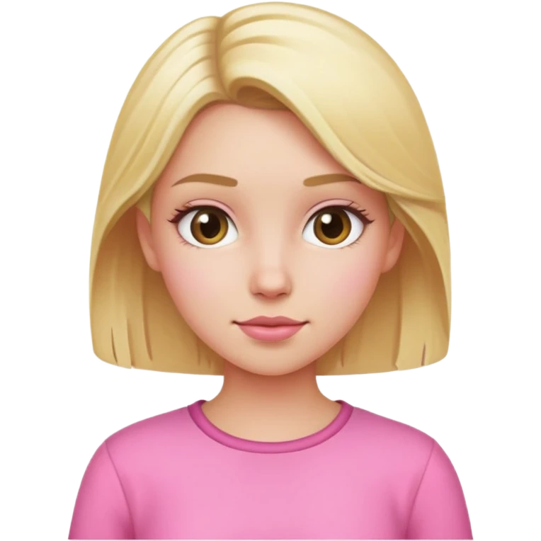 girl blonde pink emoji
