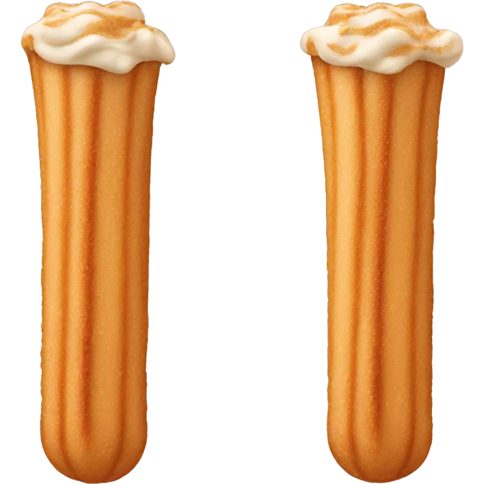 Filled cream churro emoji
