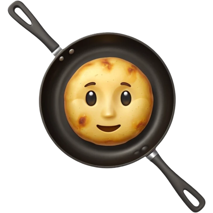 potato in a frying pan emoji