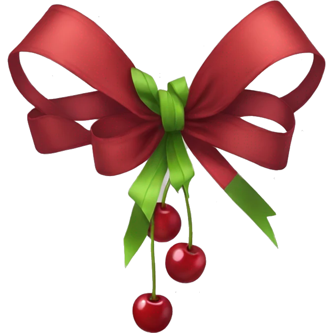 cherry bow emoji
