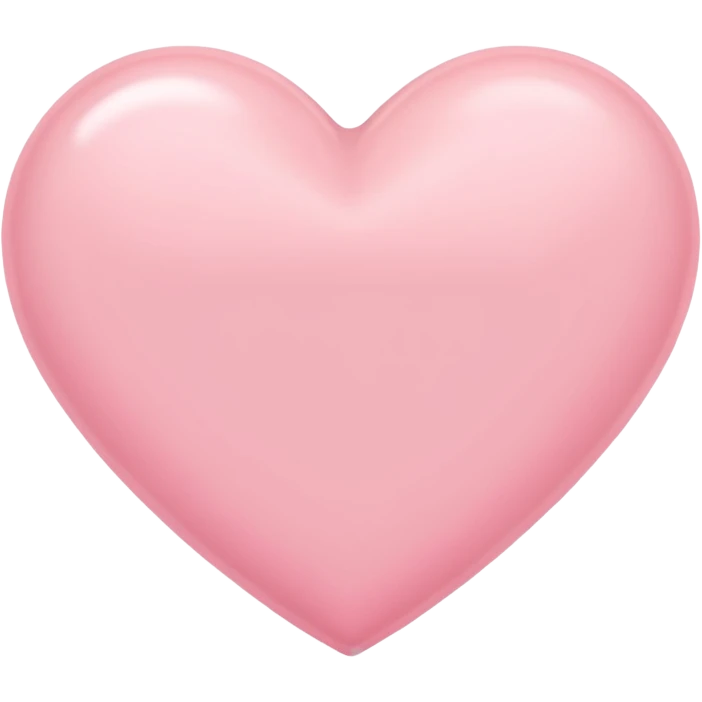 Pastel Pink Heart emoji
