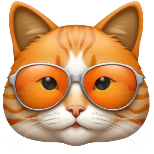 Cat wearing sunglasses emoji