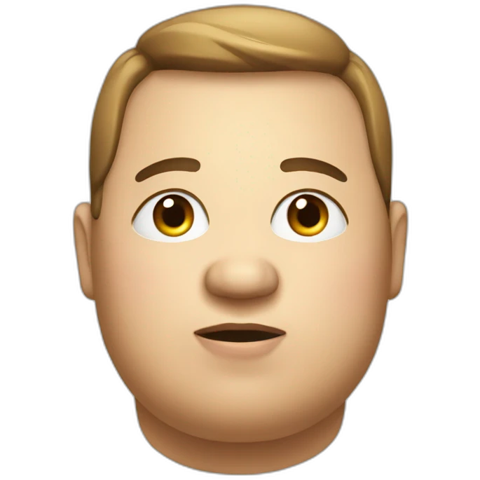 An obese person emoji
