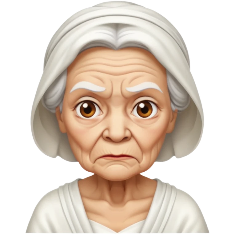 aggressive old lady in wedding  emoji