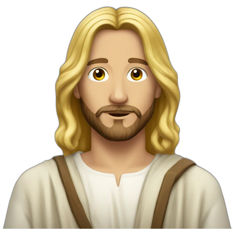 jesus blond cheveux court emoji