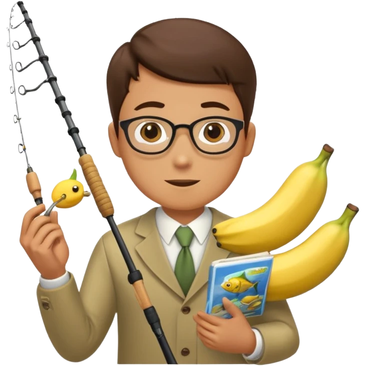 Make accountant loves fishing bananas movies and comics emoji