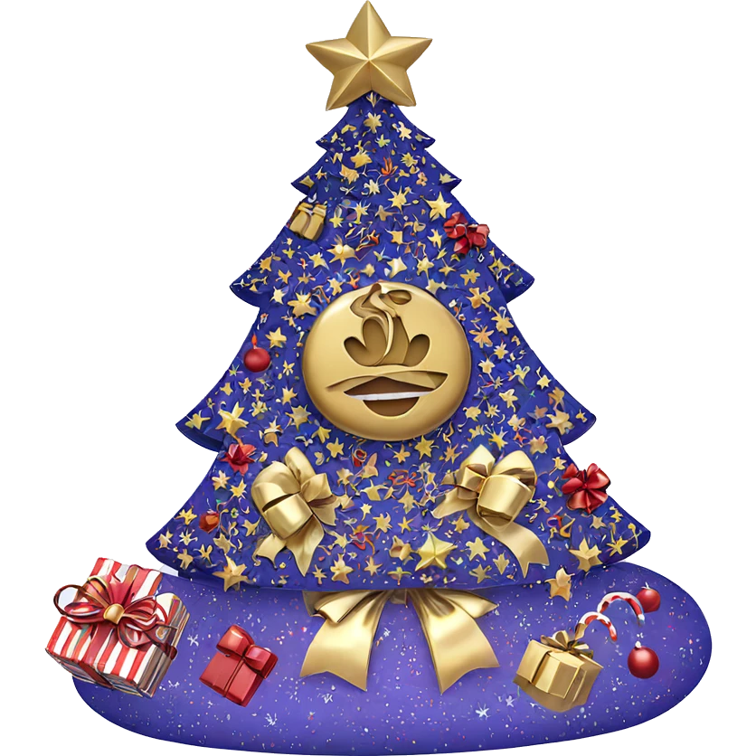 christmas gift box with bow emoji