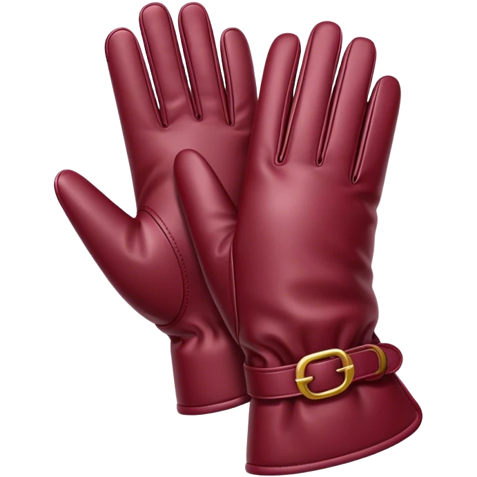 burgundy gloves emoji