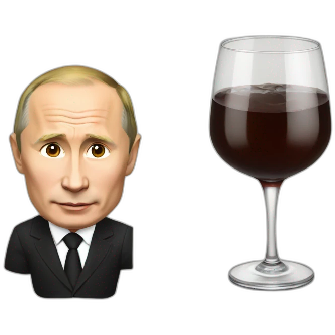 Vladimir Putin drink sakee emoji