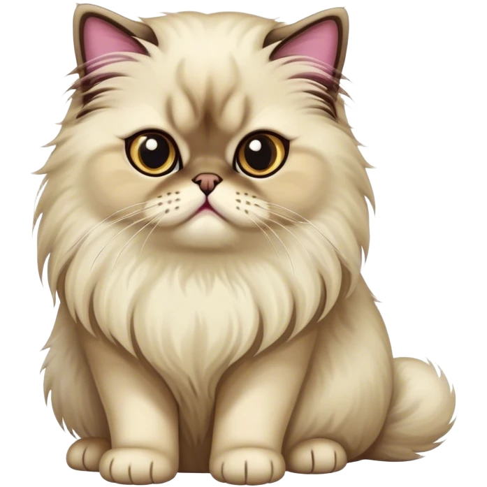 Persian cat seal point emoji