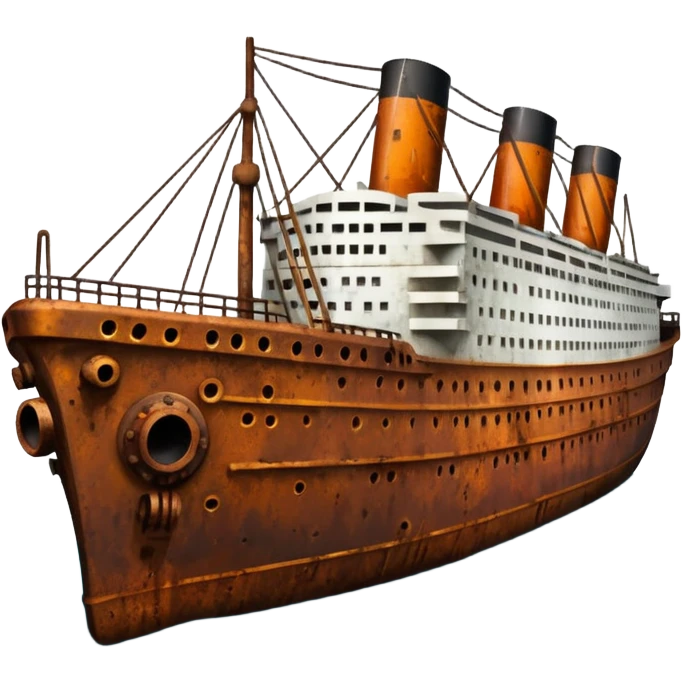 Titanic under water  emoji