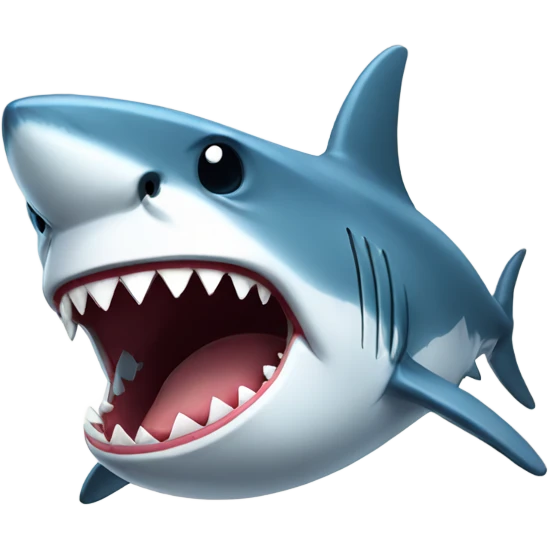 Shark is crying  emoji
