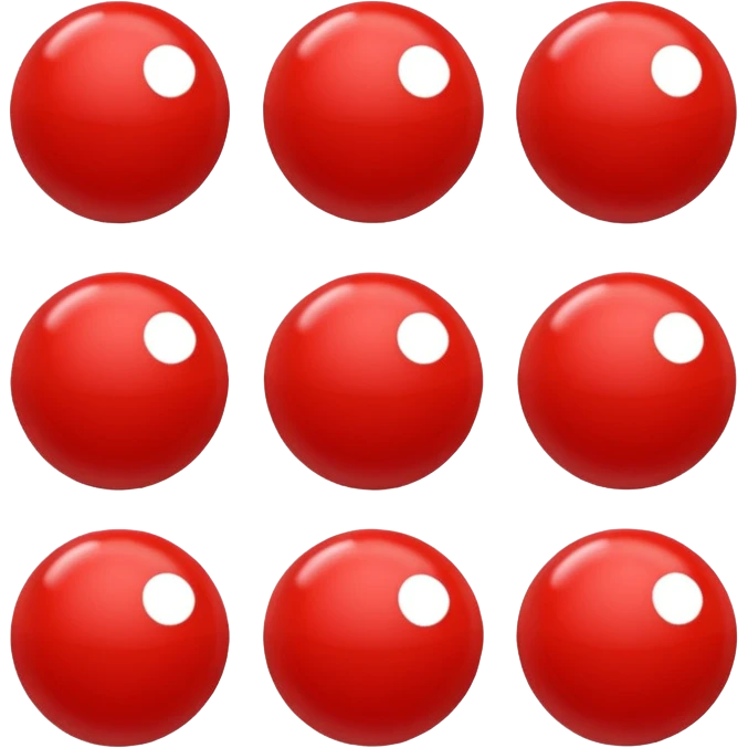 red plastic ball emoji