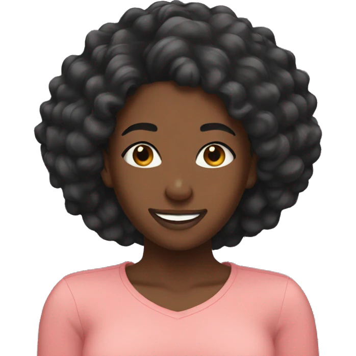 black girl flipping hair  emoji