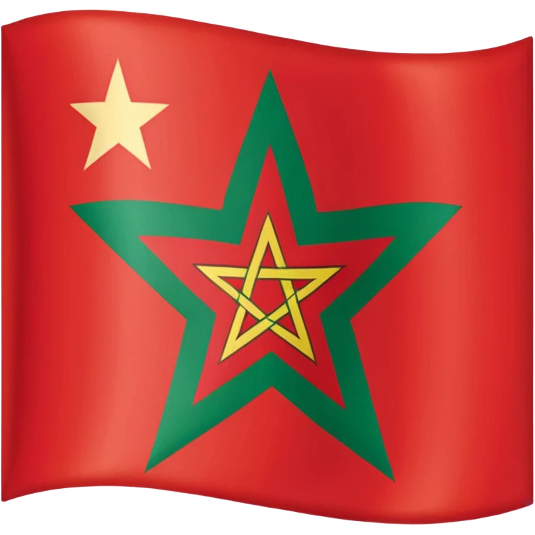 Drapeau du Maroc original emoji
