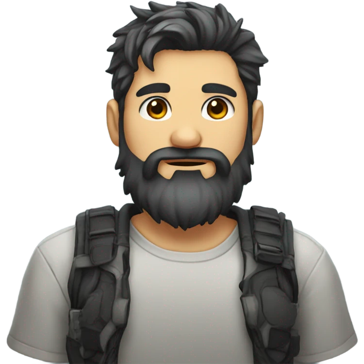 Anime Emotes male gamer beard emoji