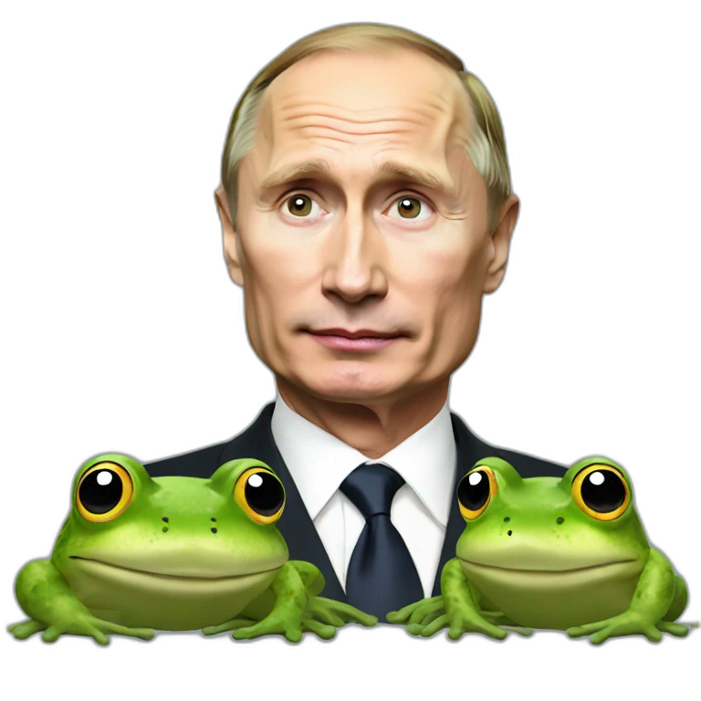 Putin and frog emoji