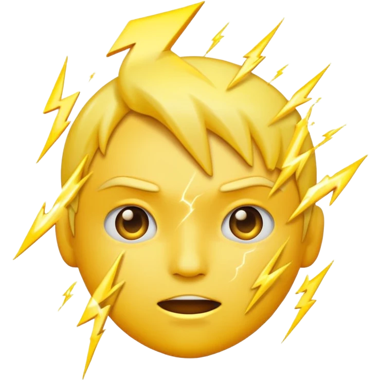 Lightning face emoji emoji