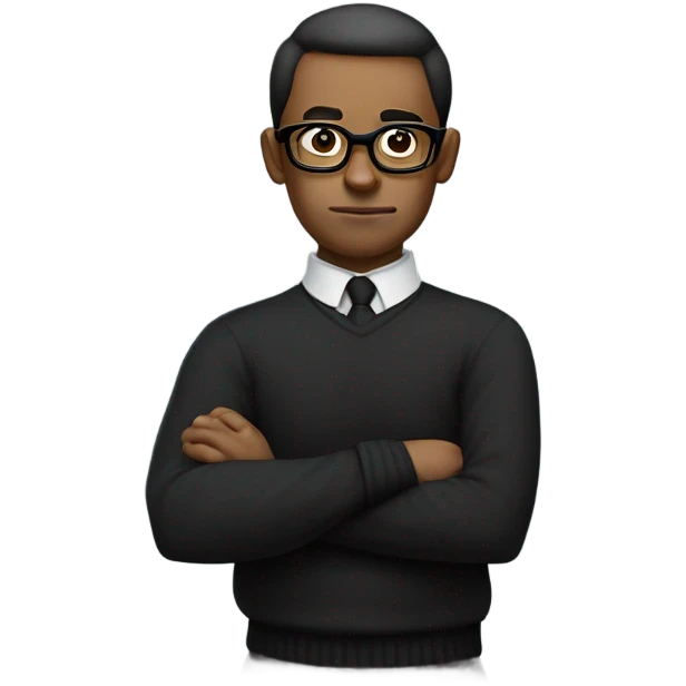 Evil nerd emoji