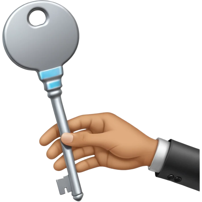 handing over the key emoji