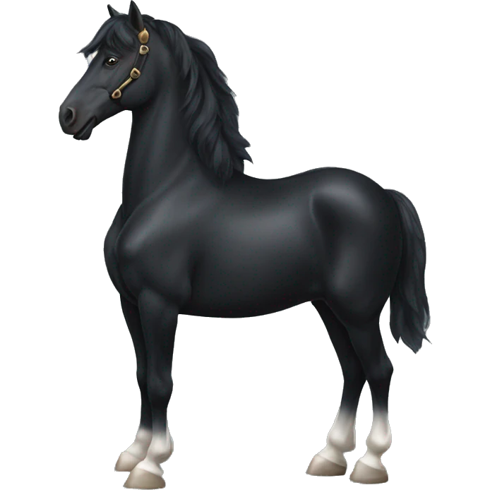 Royal Black horse emoji