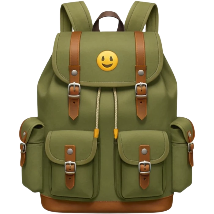 backpack front view storage emoji