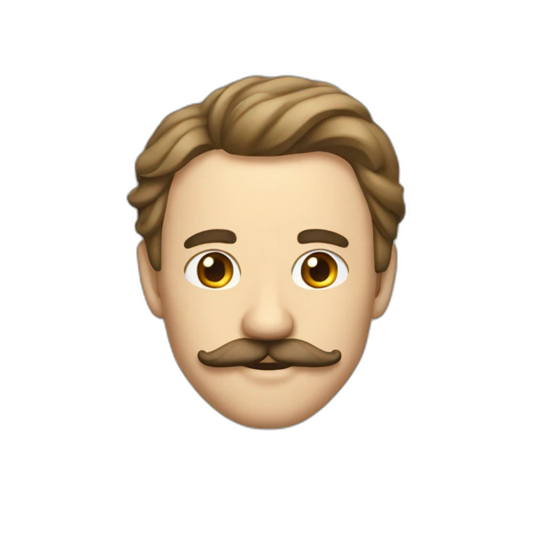Un homme dictateur avec une petite moustache emoji