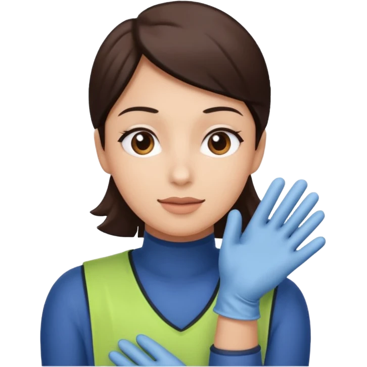 Stair Spotter + gloves. negative : character. emoji