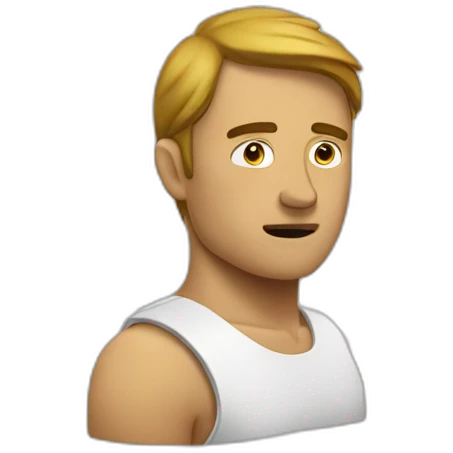 Homme qui fait un dabe emoji