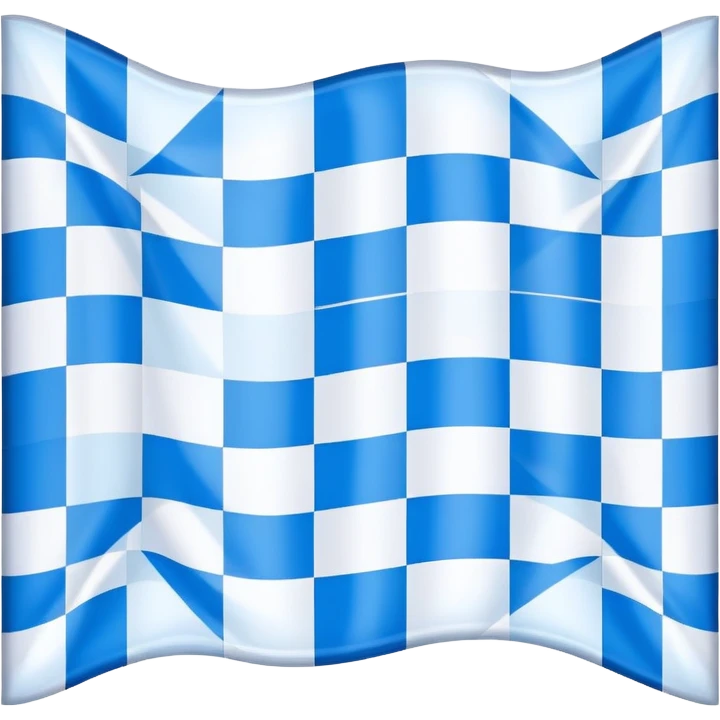 Bavarian flag with blue and white lozenges emoji