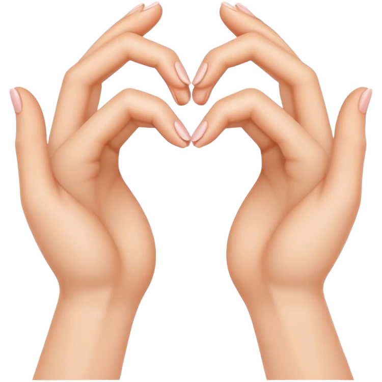 hands making a heart sign emoji