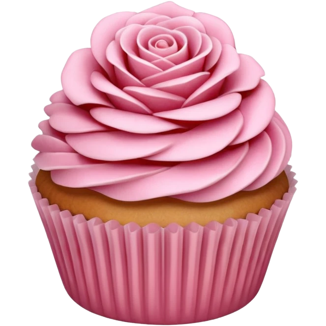 Apple rose cupcake emoji