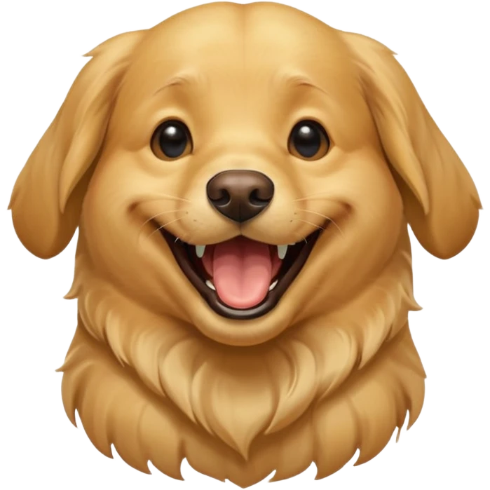Dog laughing emoji
