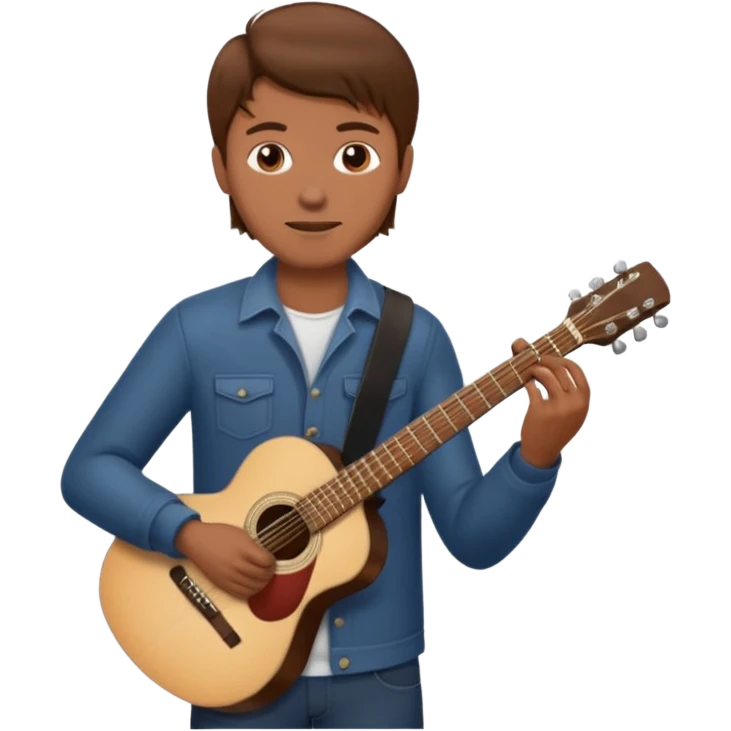 man holding guitar emoji
