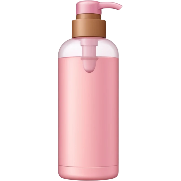 light pink and light brown shampoo bottle emoji
