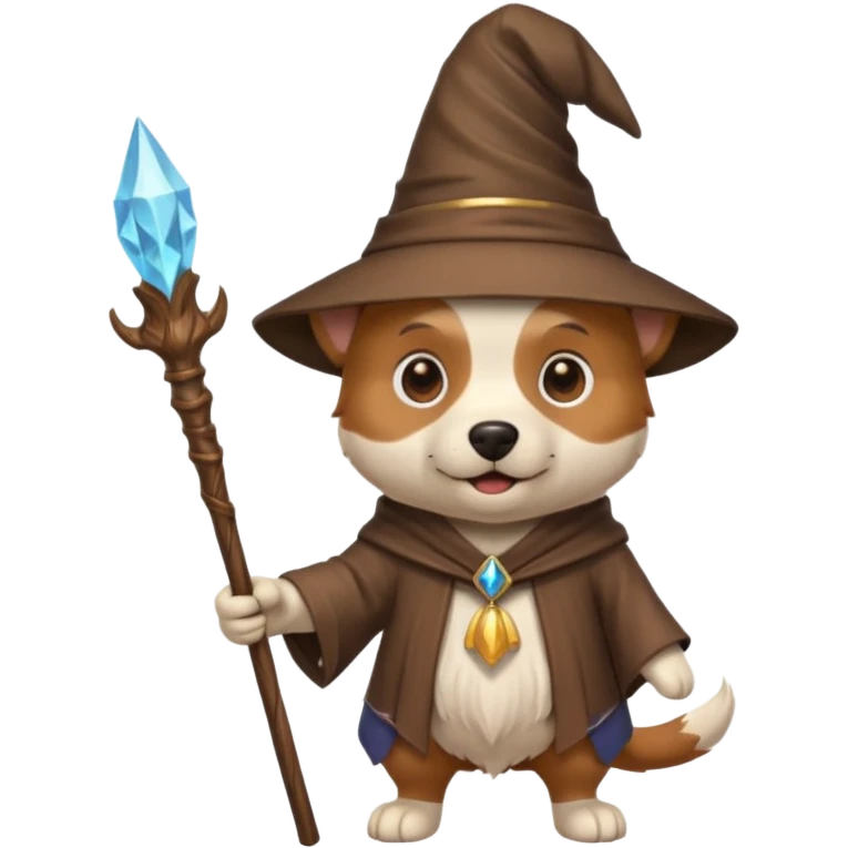 Dog wizard emoji