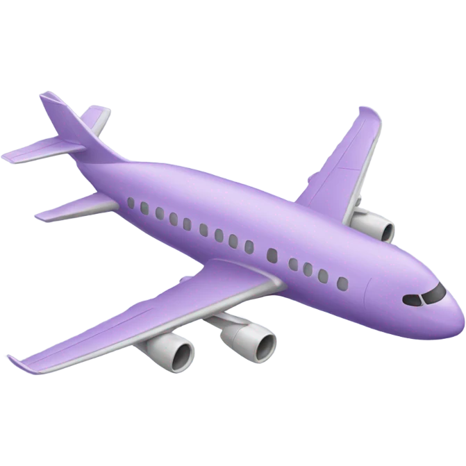 Light purple Airplane emoji