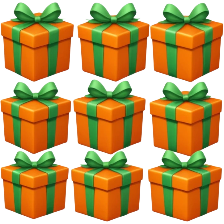 liste pour le pere noel orange et verte emoji