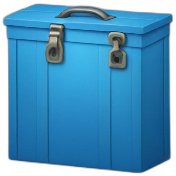 Blue box emoji