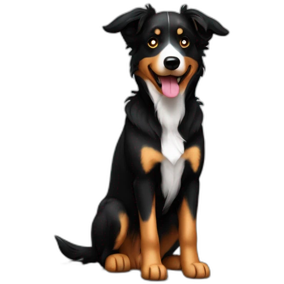 Border collie beauceron black emoji