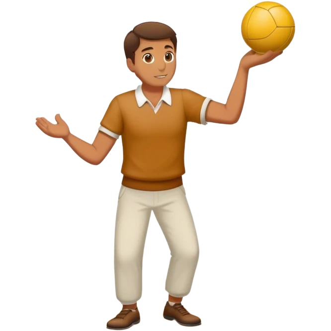 man playing boules emoji