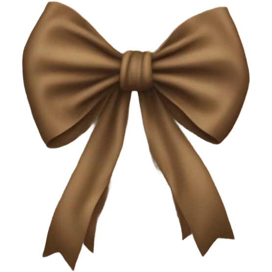 Brown bow emoji