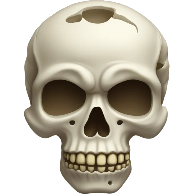 A Skull standing us emoji