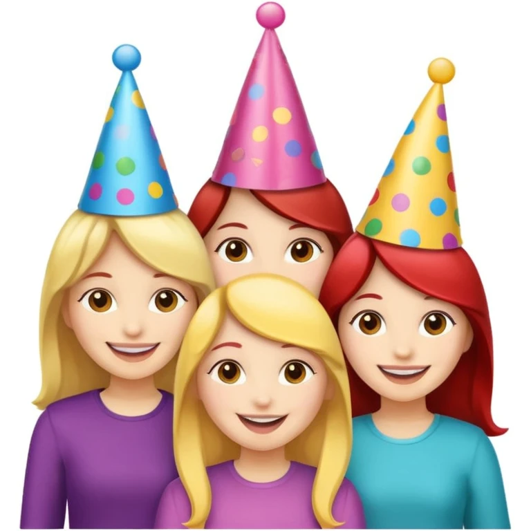 girls celebrating  emoji