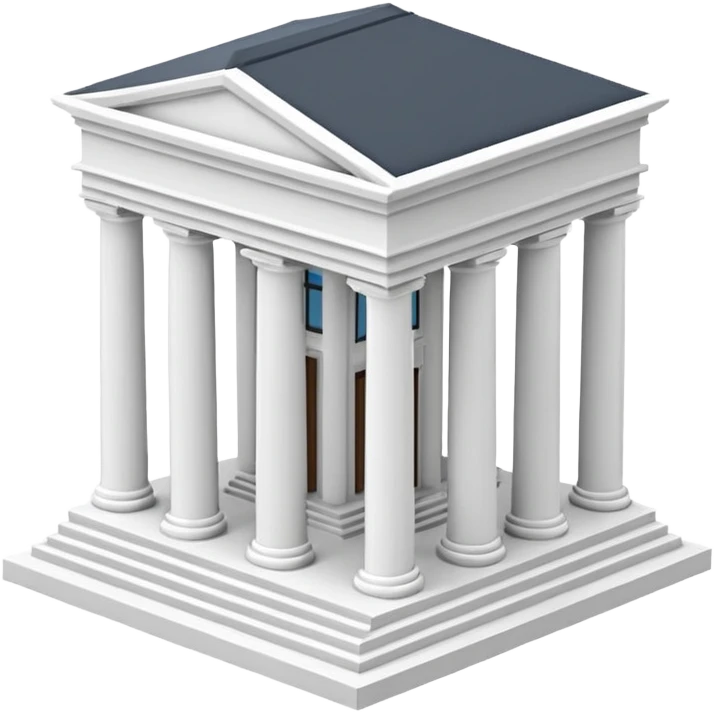 haz un emoji de un edificio griego en 3D emoji