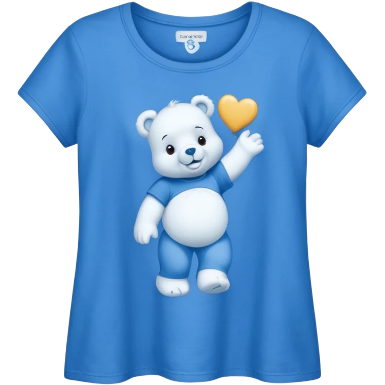 The blue top I'm wearing has a Care Bear on it.

 emoji